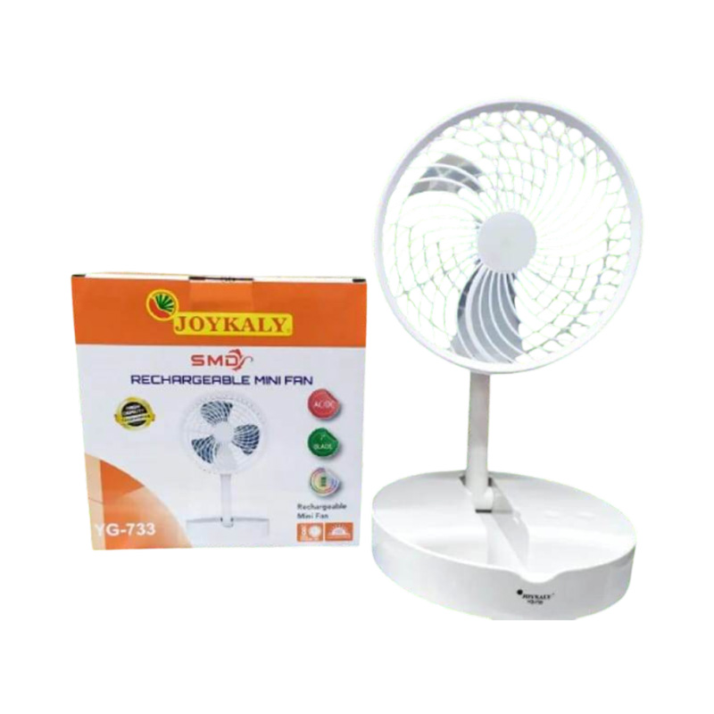 Picture of JOYKALY YG-733 Portable Rechargeable AC/DC Mini Table Fan