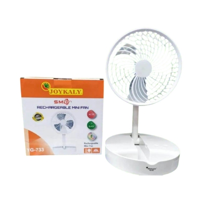 Picture of JOYKALY YG-733 Portable Rechargeable AC/DC Mini Table Fan