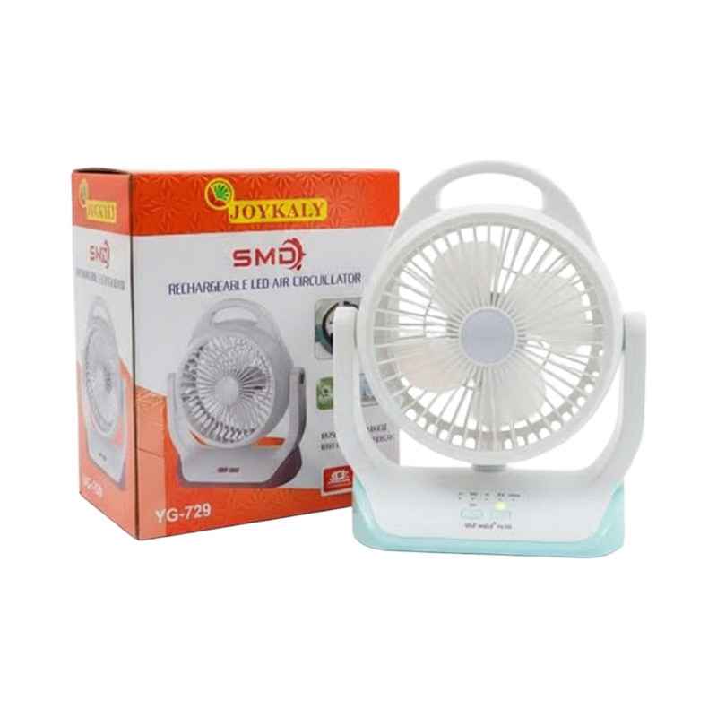 Picture of 8 "ইঞ্চি হাই স্পিড ব্লেড সহ জয়কলি YG-729 পোর্টেবল রিচার্জেবল led লাইট ac/ad ইলেক্ট্রনিক ফ্যান