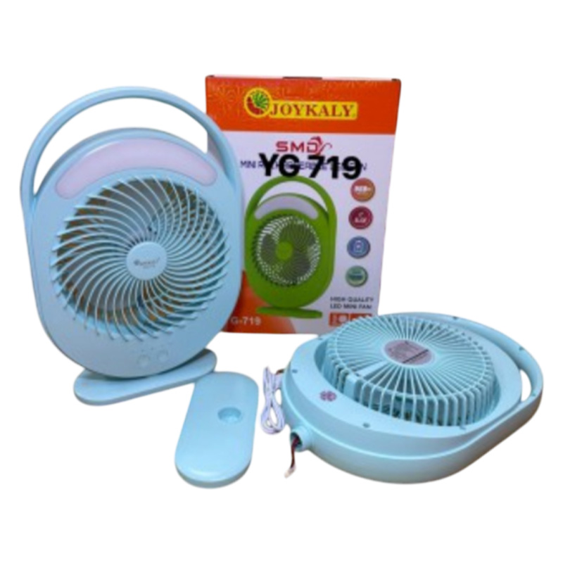 Picture of Joykaly YG719 High Quality Mini Rechargeable Fan with LED Light