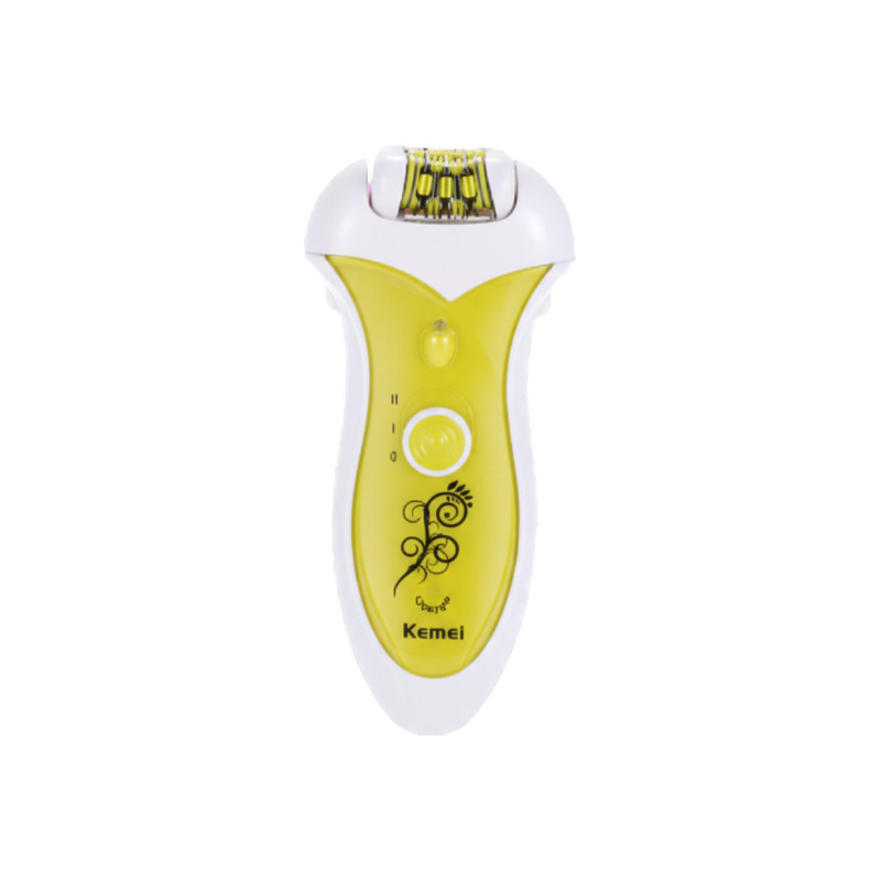 Picture of kemei lady epilator with shaving head KM-1901 electric epilator 2 in 1 electric shaver rechargeable hair remover body shaver