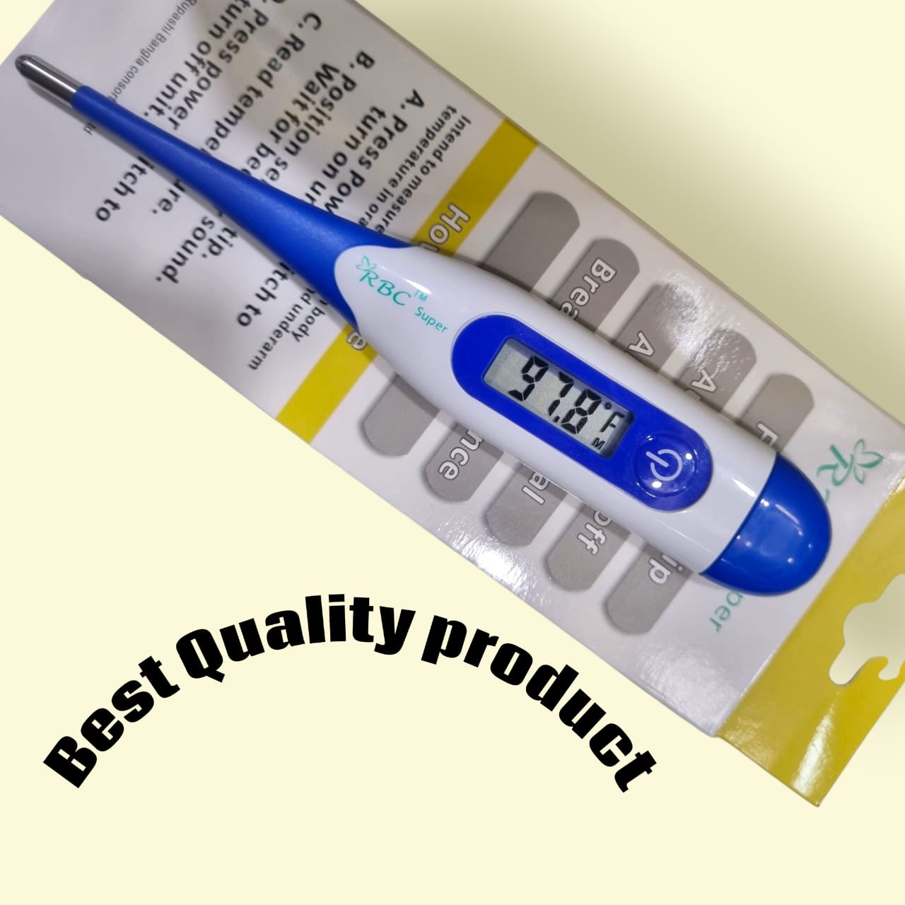 Picture of RBC™ Super fiex tip Digital Thermometer – DMT-4333 one year warranty