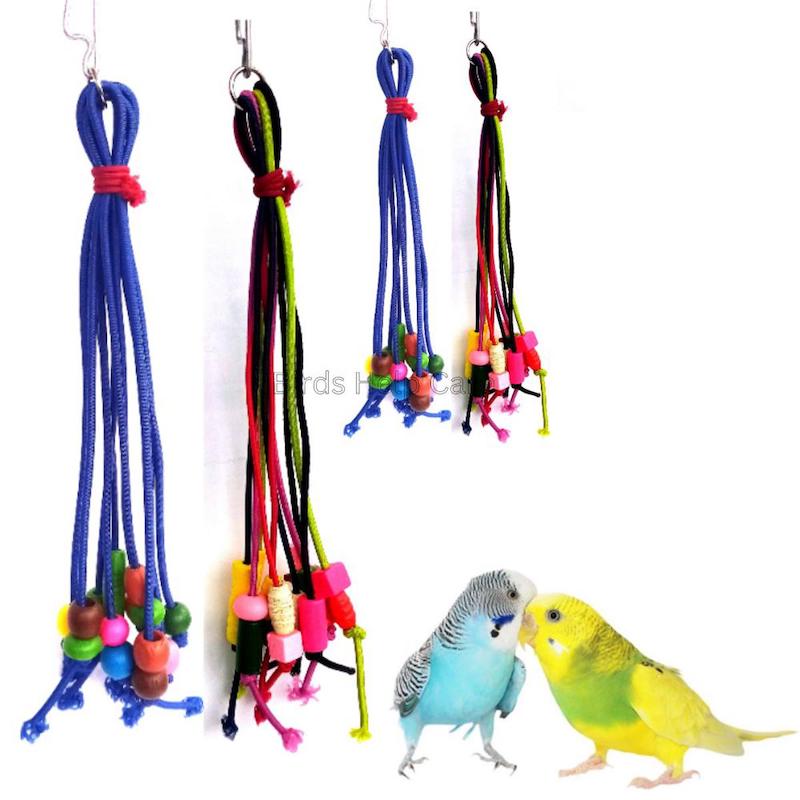 Picture of Bird Cradle Toy ladder swing toy bird cage accessories elastic rope 1PCS