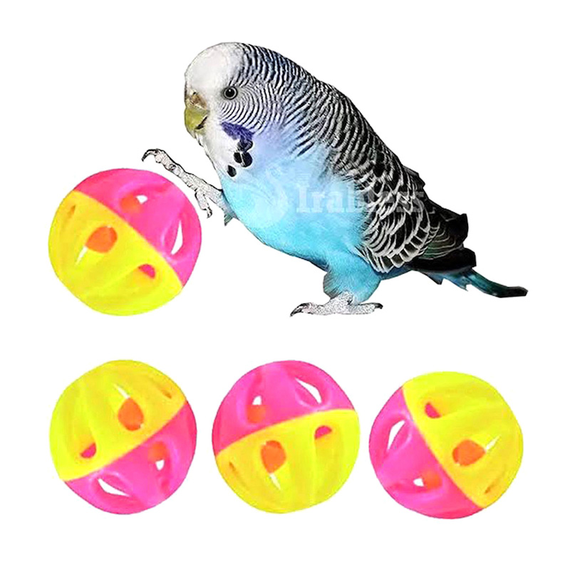 Picture of Colourful Plastic Ball Toy for any birds 2pcs