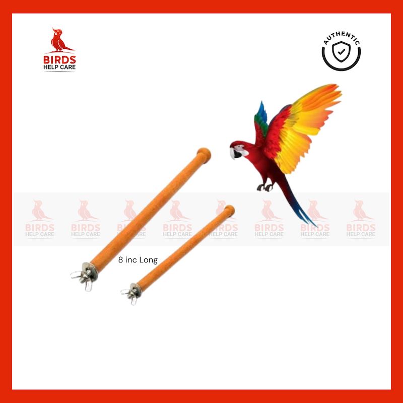 Picture of Hameldie 8-Inch Bird Perch Stand – Durable Cage Accessory for Pet Birds in Bangladesh