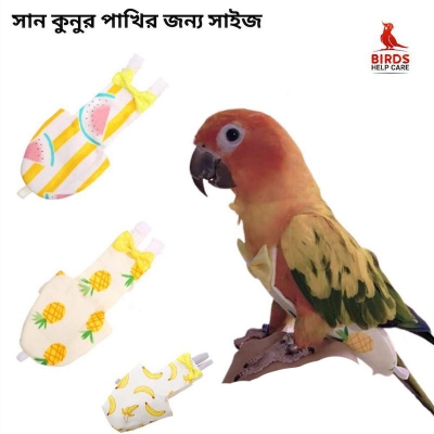 Picture of Pet Bird Diaper Washable Sun Conure birds size