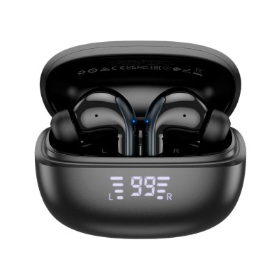 Picture of Hoco EQ5 Energy ANC+ENC TWS Earbuds | Bluetooth 5.3 | 13 mm Drivers | ANC & ENC Noise Reduction | 300 mAh LED Display Case | Dual-Device Pairing | Touch Controls | Type‑C Fast Charge | IPX5 Sweat-Resistant