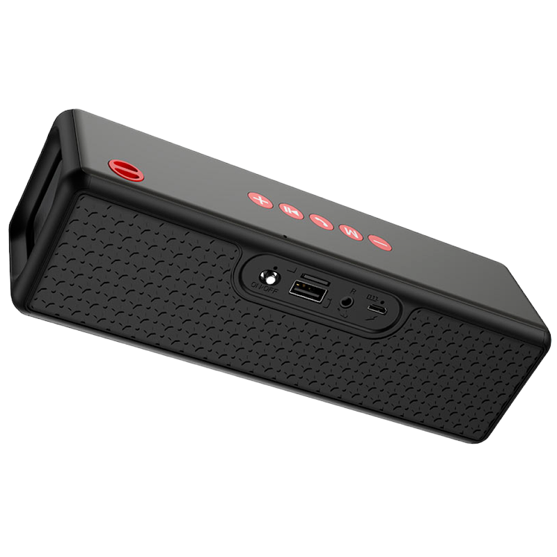 Picture of Hoco HC3 Bounce Sports Bluetooth Speaker | BT 5.0 JL‑Chip | Dual 52 mm Drivers (10 W ×2) | 2400 mAh Battery (6 H Playback) | TWS Stereo, FM/TF/USB/AUX | IPX4 Splash‑Resistant | Portable