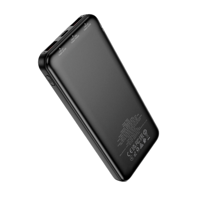Picture of Hoco J136 10,000 mAh Power Bank | 22.5 W Dual USB‑A + 20 W USB‑C Fast Charging | PD/QC/FCP/SCP/AFC | LED Digital Display | Slim 17 mm ABS+PC Shell | Portable 245 g Backup Battery