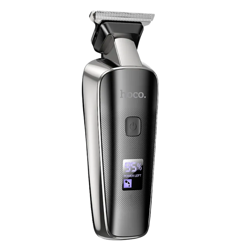 Picture of Hoco HP23 Diamond Electric Hair Clipper | 7,000 RPM Motor | 600 mAh Battery – 90 min Run | LED Display | Stainless‑Steel + PC Body | 3 Comb Guards – Precise Trimming