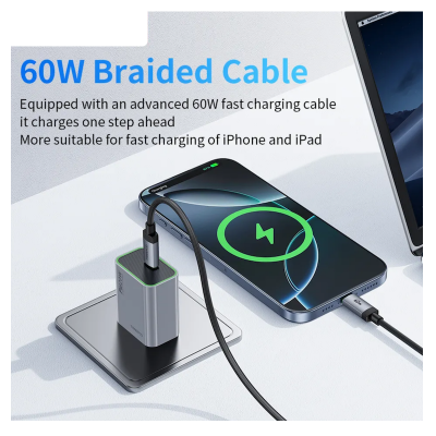 Picture of Tranyoo | T-EU7C | 20W Fast Charging Adapter with USB-C to USB-C Cable | PD Quick Charger | Compact EU Plug | Safe & Reliable for Smartphones, Tablets, and Other Type-C Devices