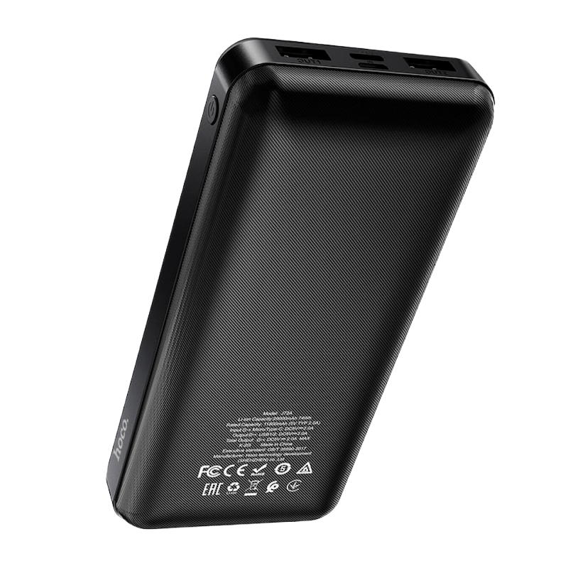 Picture of HOCO | J72A Easy Travel 20000mAh Power Bank | Dual USB 5V/2A Output | Type-C & Micro-USB Input | LED Battery Indicator | ABS+PC Shell 145×68×28mm | For Android & iPhone