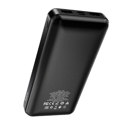Picture of HOCO | J72A Easy Travel 20000mAh Power Bank | Dual USB 5V/2A Output | Type-C & Micro-USB Input | LED Battery Indicator | ABS+PC Shell 145×68×28mm | For Android & iPhone