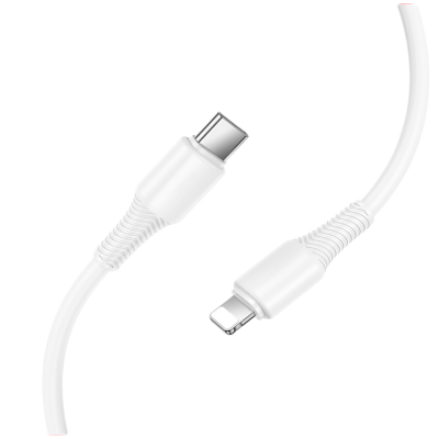 Picture of HOCO | X120 PD 20W Type-C to Lightning Data Cable | 1m PVC | Fast Charging + 480 Mbps Data Sync | Reinforced Joints (OD 3.8 mm) | For iPhone & iPad (Lightning)