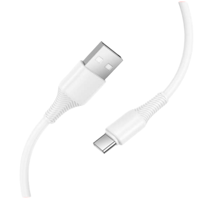 Picture of HOCO | X120 PVC Type-C Data Cable | USB-A to Type-C | 3A Fast Charging | 480 Mbps Data Sync | 1m Length, 25g | Reinforced Joints, OD 3.8 mm | For Android Phones, Tabs & Type-C Devices