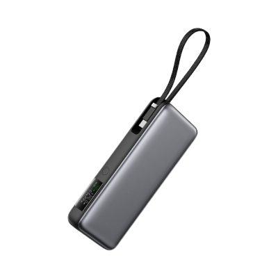 Picture of ACEFAST | M22 PD130W 20000mAh Power Bank with Built-in USB-C Cable | Dual USB-C 65W+65W (130W total) | 100W USB-C Single, 22.5W USB-A | PPS/PD3.0/QC4+ | LED Digital Display, Pass-Through, Multi-Protection | For Phones, Tablets & Laptops