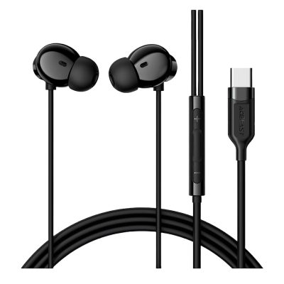 Picture of ACEFAST | L10 | USB-C Wired In-Ear Earphones with Mic | 13mm Dynamic Driver | 1.2m Silicone Cable | 16g Lightweight | ABS + Aluminum Build | CE/RoHS/FCC | Clear Bass & Calls | Type-C Earphone for Android & iPhone 15