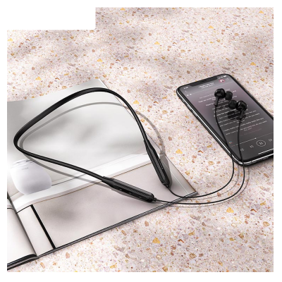 Picture of Hoco ES51 Era Sports Neckband Earphones | Bluetooth 5.0 | 130 mAh Battery (10 H Playback, 200 H Standby) | Magnetic Silicone Band | Built‑in Mic | IPX‑5 Sweat‑Resistant | Lightweight 21 g