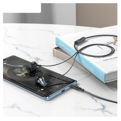 Picture of  Hoco M110 Encourage | 3.5 mm In‑Ear Earphones | Built‑in Mic & Single‑Button Control | Sweat‑Resistant 10 mm Drivers | 1.2 m Cable | Top Mobile Music & Call Quality