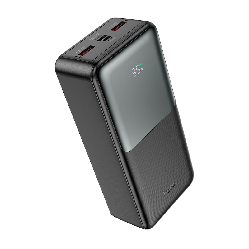 Picture of HOCO | J136B Sirui 30000mAh Power Bank | 22.5W Fast Charge + PD 20W | 3 Outputs (USB-A×2 22.5W, Type-C 20W) | Dual Input (Type-C/Micro 18W) | LED Digital Display | QC3.0/SCP/FCP/AFC | For Android & iPhone