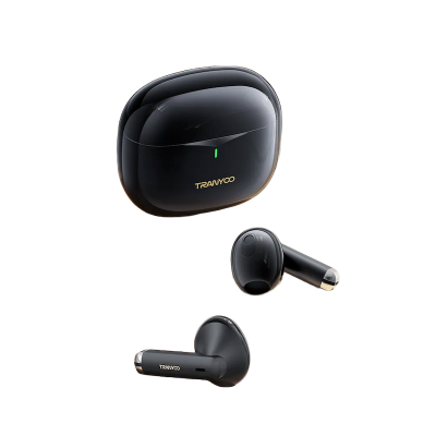 Picture of Tranyoo | T-M30 Transparent TWS Wireless Earbuds | Bluetooth 5.3, 13mm Driver | Touch Control, IPX5, Up to 6h Playtime | 230mAh Case, 35mAh Buds | For Android & iPhone