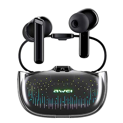 Picture of Awei | T52 Pro TWS Wireless Earbuds | Bluetooth 5.3 (Jieli AD6973D4) | 8h Music / 9h Talk | 450mAh Case, 45mAh Buds | IPX6, RGB Breathing Lights, Touch Control | USB-C | For Android & iPhone.