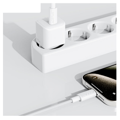 Picture of ACEFAST | C18-03 | 60W USB-C to USB-C Cable | 1.2m Nylon Braided | PD 20V/3A Fast Charging | USB 2.0 Data Sync | TPE Connectors | Type-C to Type-C for Android, iPhone 15, iPad, Laptop