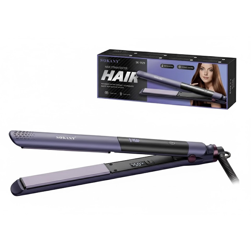 Picture of Sokany the newest and the best-selling anion hair straightener multi-functional dry and wet professional hair straightener Sokany SK-1929