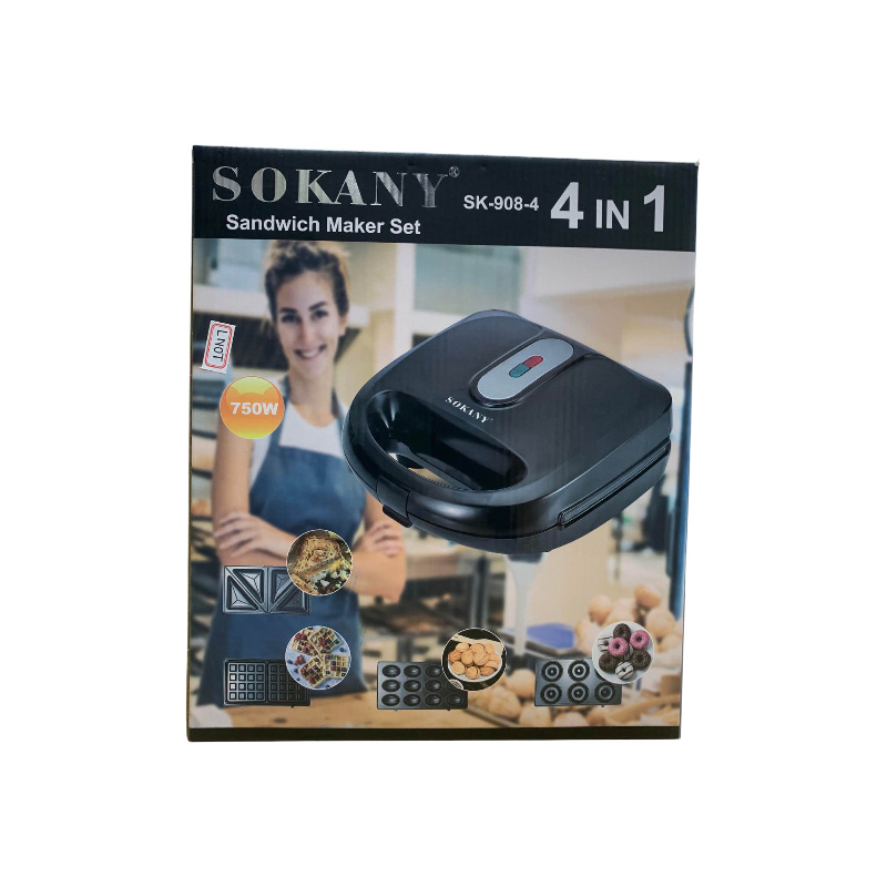 Picture of SOKANY  SK-908-4  4 IN 1  Sandwich Maker Set 750W