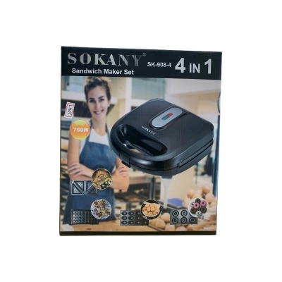 Picture of SOKANY  SK-908-4  4 IN 1  Sandwich Maker Set 750W