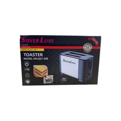 Picture of SILVER LOVE  NEW  TOASTER  Grilled toast OASTER  MODEL NO:QLT-288  க  OVALFORD WARKART 750W