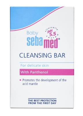 Picture of Sebamed Baby Cleansing Bar 100g|Ph 5.5 | With Panthenol|No tears & Soap Free bar| For Delicate skin