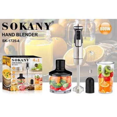 Picture of Sokany Hand Blender | Egg Beater | Grinder | Juicer |  SK-1725-4 500W