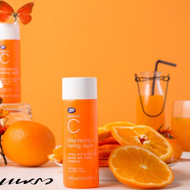 Picture of Boots Vitamin C Brightening Toning Water Bright Skin Pore Minimizing Clean Water For all types of skin 100ml Thailand