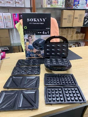 Picture of SOKANY  SK-908-4  4 IN 1  Sandwich Maker Set 750W