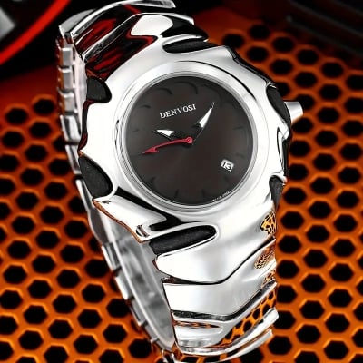 Picture of DENVOSI Premium Metal Watch – Bold Design (Black Dial)