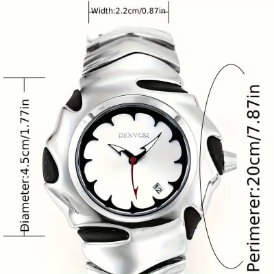 Picture of DENVOSI Premium Metal Watch – Bold Design (Black Dial)