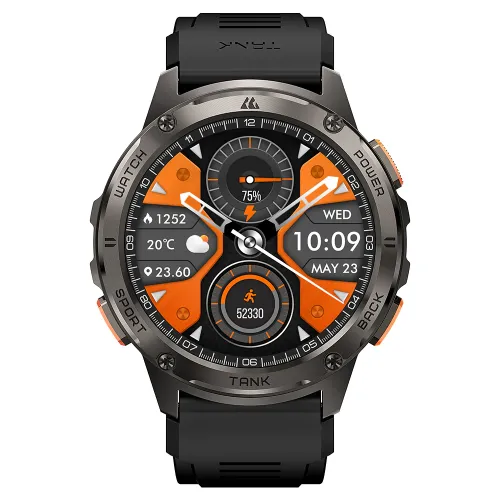 Picture of KOSPET TANK T3 1.43″ HD AMOLED With 130+ Sports Modes Military-Grade Smart Watch - Black