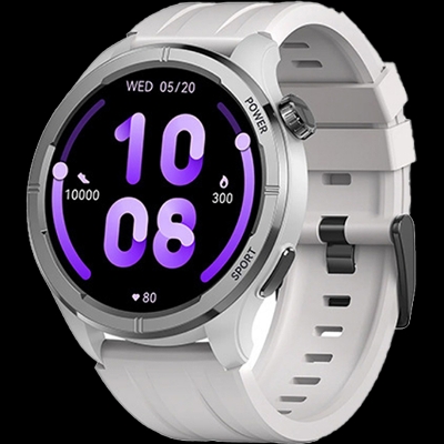 Picture of Haylou Solar Neo 1.53" Bluetooth Calling Smart Watch (Silicone+Woven) Strap- Silver