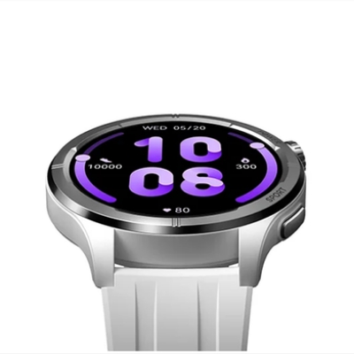 Picture of Haylou Solar Neo 1.53" Bluetooth Calling Smart Watch (Silicone+Woven) Strap- Silver