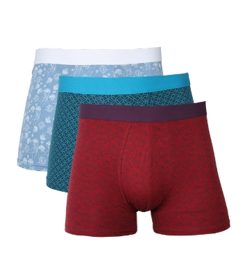 Picture of Exclusive Boxer Combo 3 pcs Assorted Cotton Underwear Buy 3 Get 1 free (Total 12 Pcs)