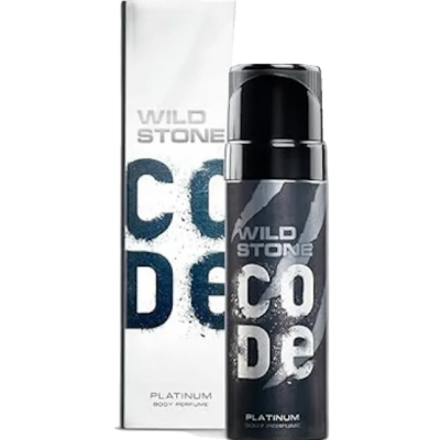 Picture of Wild Stone - Code Platinum No Gas Body Perfume For Men, Long Lasting Intense Fragrance, 120ml