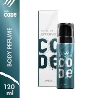 Picture of Wild Stone - Code Steel No Gas Body Perfume For Men, Long Lasting Masculine Fragrance - 120ml