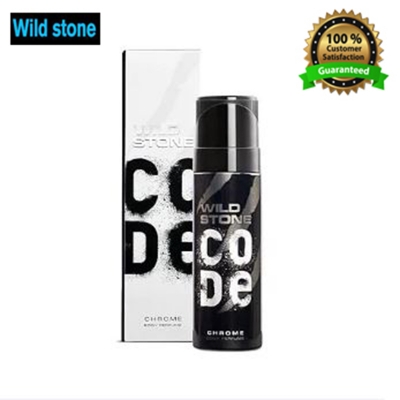 Picture of Wild Stone - Code Chrome No Gas Body Perfume For Men, Long Lasting Intense Fragrance - 120ml