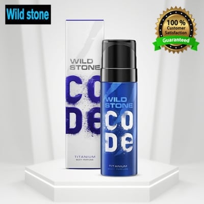 Picture of Wild Stone - Code Titanium No Gas Body Perfume For Men, Long Lasting Intense Fragrance - 120ml
