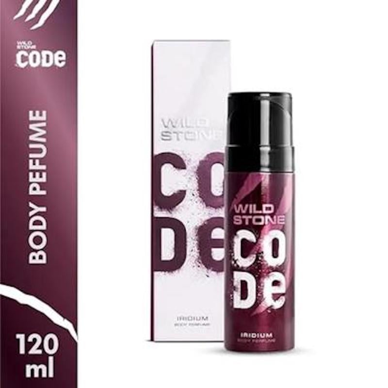 Picture of Wild Stone - Code Iridium No Gas Body Perfume For Men, Long Lasting Intense Fragrance - 120ml