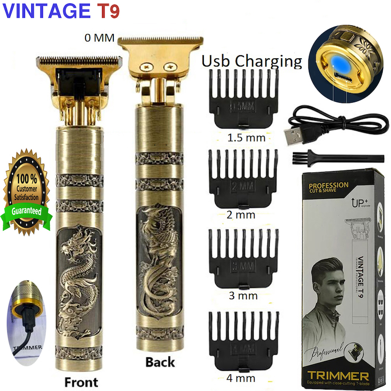 Picture of T9 Vintage USB C type cable with Rechargeable metal body Trimmer