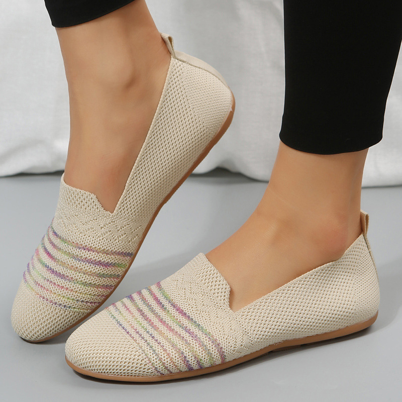 Picture of Japanese and Korean Trendy Knit Casual Flat Shoes for Women's