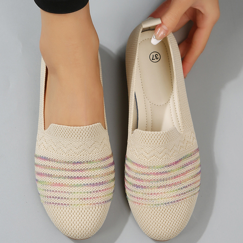 Picture of Japanese and Korean Trendy Knit Casual Flat Shoes for Women's