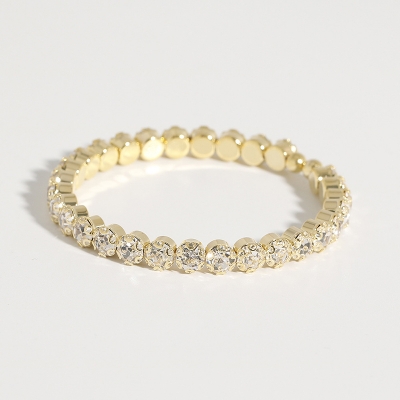 Picture of Crystal Stretch Bracelet Elegant Rhinestone Jewelry for Women